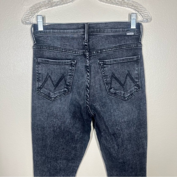 MOTHER Womens The Stunner Zip Ankle Step Fray Jeans Train Stops Size 27 - Picture 9 of 13